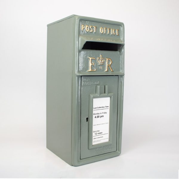 French Grey ER Wall Mounted Post Box