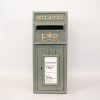 French Grey ER Wall Mounted Post Box Front