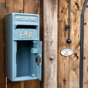 Grey ER Wall Mounted Post Box