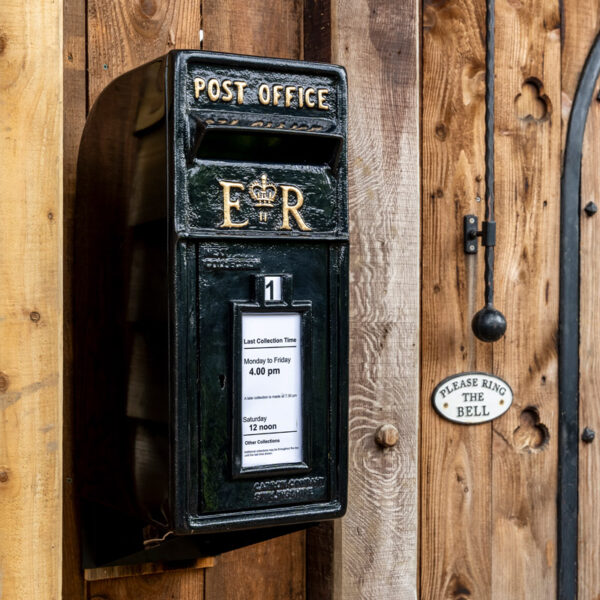 Black ER Post Box