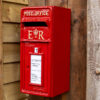 Red ER Wall Mounted Post Box