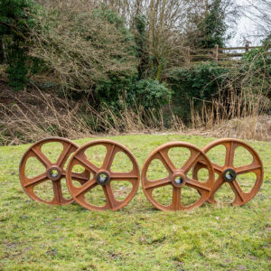 Cast Iron Shepherds Hut Wheels 14 Inches- Pack of 4