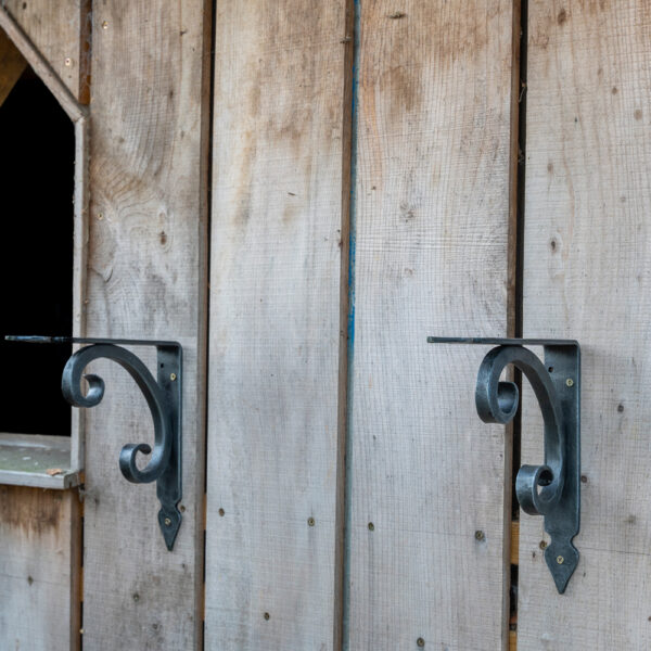 Wrought Iron Scroll Shelf Brackets