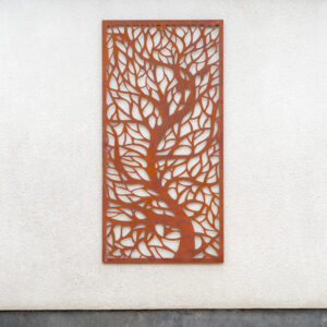 Single Tree Design Garden Screen Wall Art