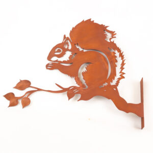 Squirrel on branch Garden Ornament Laser Art Squirrel