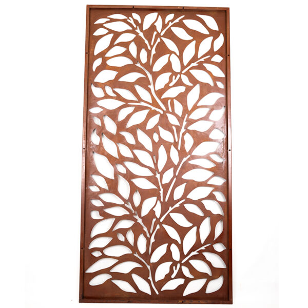 Leaves Design Garden Screen Wall Art Back