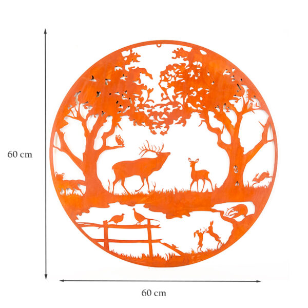 Woodland Tree Of Life Metal Wall Art