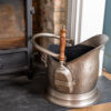 Premium Pewter Coal Bucket and Shovel