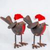 Christmas Tin Robins Decoration