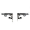 Wrought Iron Scroll Shelf Brackets