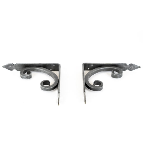 Wrought Iron Scroll Shelf Brackets