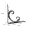 Wrought Iron Scroll Shelf Brackets