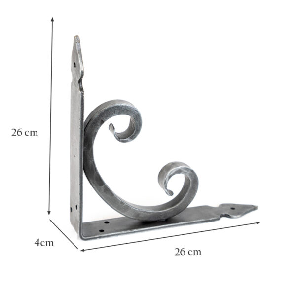 Wrought Iron Scroll Shelf Brackets