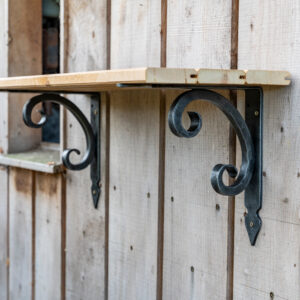 Wrought Iron Scroll Shelf Brackets