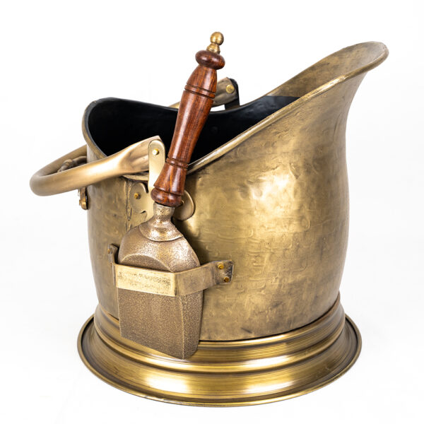 Premium Brass Coal Bucket and Shovel