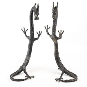 Pair of Japanese Style Dragon Figures