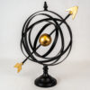 Black and Gold Metal Armillary Globe