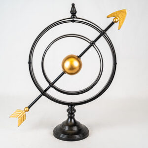 Black and Gold Metal Armillary Globe